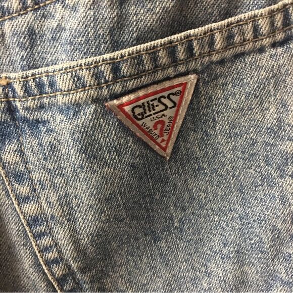 Vintage Guess Light-Medium Washed Denim Skirt Size 27 EUC - Picture 4 of 8